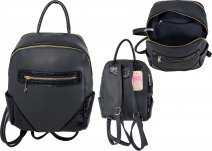 JBFB333 NICOLE BROWN PU BACKPACK BLACK