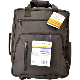 TR-E-002 BLACK EASYJET UNDERSEAT CABIN SIZE 2-WHEELED BACKPACK