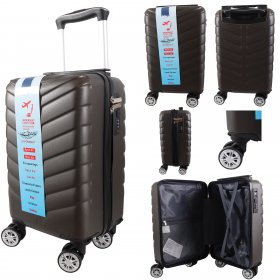 T-HC-US-1626 DARK GREY RYAN AIR CABIN-SIZED TROLLEY SUITCASE