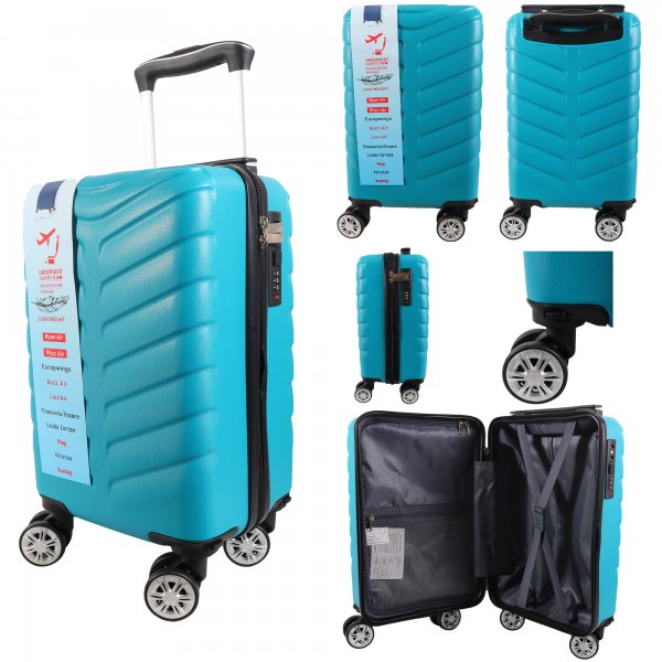 T-HC-US-1626 TEAL RYAN AIR CABIN-SIZED TRAVEL TROLLEY SUITCASE