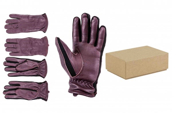 8917 BURGUNDY LADIES SHEEP NAPPA GLOVES XL PACK OF 12