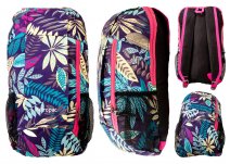 LL-160 FLORAL NAVY POLYESTER BACKPACK