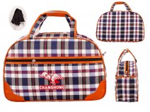 6881 NAVY ORANGE HOLDALL UNISEX BAG WITH ADJUSTABLE STRAP