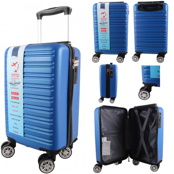 T-HC-US-1632 ROYAL BLUE RYAN AIR CABIN-SIZED TROLLEY SUITCASE