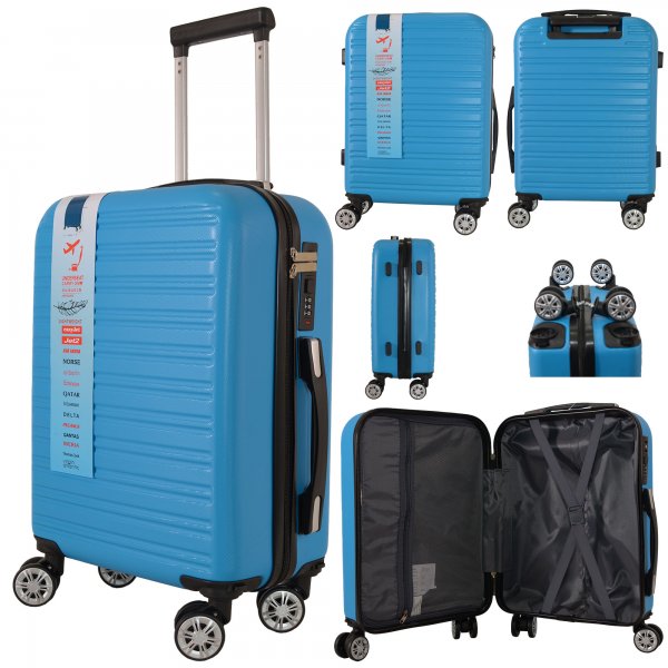 T-HC-US-1832 BLUE UNDERSEAT CABIN-SIZE EASYJET TROLLEY SUITCASE