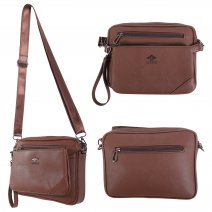 6890 DARK BROWN SHOULDER BAG