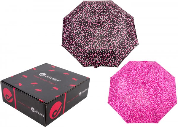 UU0362 SUPERMINI HEART/SPOT UMBRELLA BOX OF 12