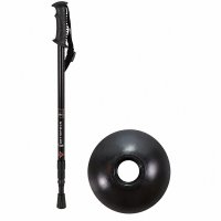 2890-Single Black Anti-Shock Trekking Pole (New)