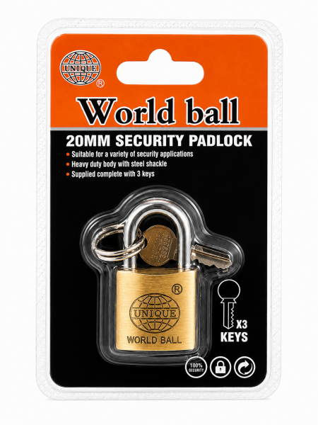 0242 World Ball Security Padlock