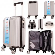 T-HC-US-03 SILVER 15.7'' UNDER-SEAT CABIN-SIZE TRAVEL TROLLEY