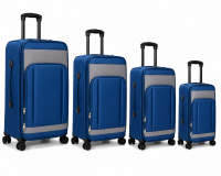 J-4021 Navy JustPack Expandable Suitcase Set of 4 J-4021 Navy JustPack Expandable Suitcase Set of 4
