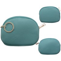 7283 TEAL PURSE FAUX LEATHER