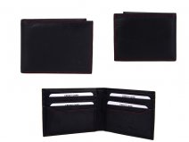 JBNC 35 BLACK/RED LEATHER CARD WALLET