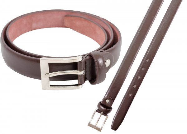 2719 1" SMOOTH FINISH BELT W/ BRUSHD NICKL BUC M 32"-36"