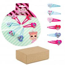 2105-8554 BOX OF 12 LOL 6PCS HAIR CLIP SET