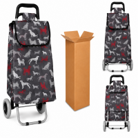 LL-ST05 DOG PATTERN PRINT 2 WHEEL SHOPPING TROLLEY BOX OF 10 LL-ST05 DOG PATTERN PRINT 2 WHEEL SHOPPING TROLLEY BOX OF 10