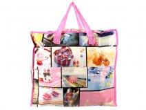 2473 PINK PRINT SMALL LAUNDRY BAG