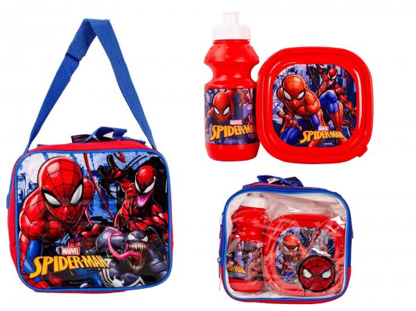 810077/RED SPIDERMAN 3 PCS LUNCHBOX