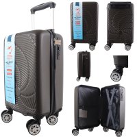 T-HC-US-1633 DARK GREY RYAN AIR CABIN-SIZED TROLLEY SUITCASE