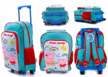 1019HV-94342 KIDS PEPPA PIG TROLLEY BACKPACK