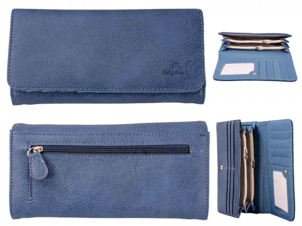 JBPS13 BLUE WALLET RFID LADIES PURSE