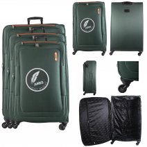 AR727 GREEN TRAVEL TROLLEY SUITCASE SET OF 3
