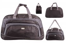 163L BLACK/GREY LARGE HOLDALL UNISEX BAG WITH ADJUSTABLE STRAP