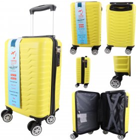 T-HC-US-1627 YELLOW RYAN AIR CABIN-SIZED TRAVEL TROLLEY SUITCASE