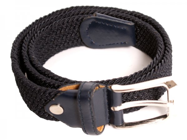 2796 UNISEX STRETCHY WOVEN BELT 1.3" NAVY