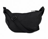 2310 Black Lorenz Top Crinkled Nylon Sling Chest Bag 2310 Black Lorenz Top Crinkled Nylon Sling Chest Bag