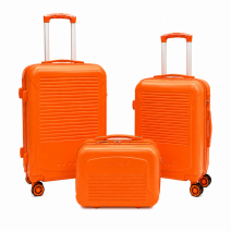 T-HC-716 SET OF 3 Orange Premium Hard Shell Suitcases