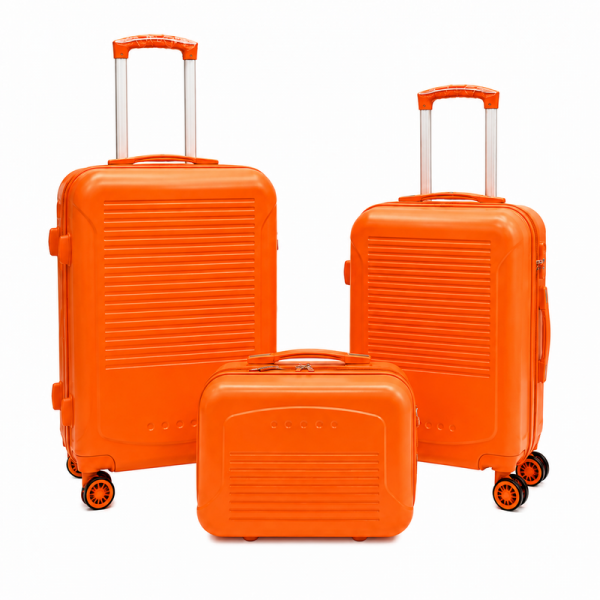 T-HC-716 SET OF 3 Orange Premium Hard Shell Suitcases