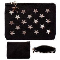 CP01 BLACK STAR PRINT MINI PURSE