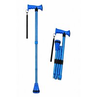 2888 Blue Adjustable Folding Walking Stick 2888 Blue Adjustable Folding Walking Stick