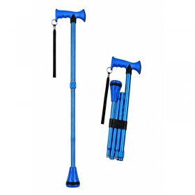 2888 Blue Adjustable Folding Walking Stick
