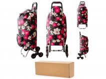 ST-09-FP PINK FLOWER BOX OF 8 SHOPPING TROLLEY