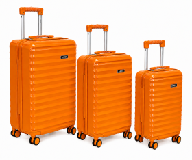 AP-2301 Orange 3-Pieces Hard Shell Travel Luggage Set