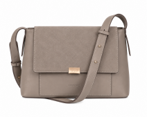 5833 Pebble Lorenz Mid-Sized Flapover Bag