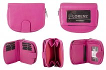 0467 LORENZ PINK LEATHER PURSE