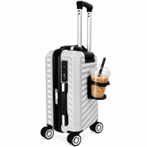 T-HC-US-1860 Silver EasyJet Under Seat Hard Shell Cabin Suitcase