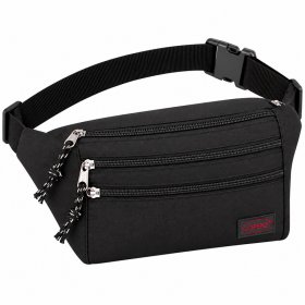 2516 Black Polyester Bum Bag (New)