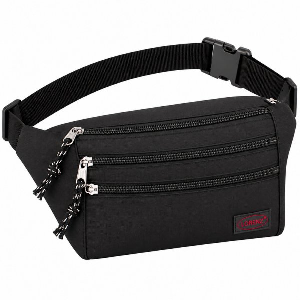 2516 Black Polyester Bum Bag (New)