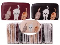 LW110 ASSORTED CATS PURSE PACK OF 12