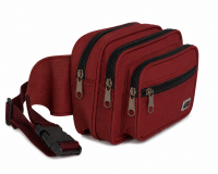 2579 Red Triple Compartment Bum Bag 2579 Red Triple Compartment Bum Bag