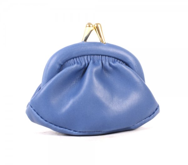 6290 Minature P,U Purse BLUE