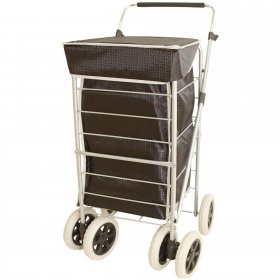 ST-SIX-01 BLACK G 6-WHEEL SHOPPING TROLLEY
