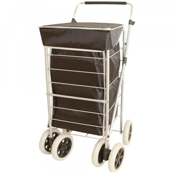 ST-SIX-01 BLACK G 6-WHEEL SHOPPING TROLLEY