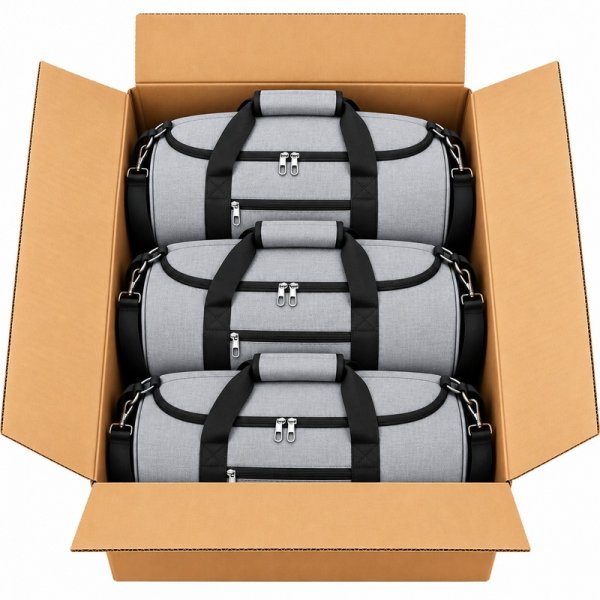 TB-TW-65 Box Of 10 Grey Holdall Bag