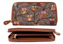 JBPS81 GLITTER OWL GREY BROWN