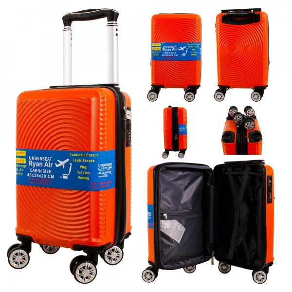 T-HC-US-1630 ORANGE 15.7'' UNDERSEAT CABIN-SIZE RYAN AIR TROLLEY